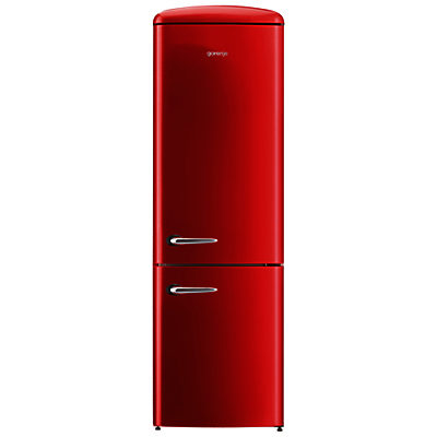 Gorenje ORK193 Freestanding Fridge Freezer, A+++ Energy Rating, Right-Hand Hinge, 60cm Wide Fiery Red Gorenje ORK193 Freestanding Fridge Freezer, A+++ Energy Rating, Right-Hand Hinge, 60cm Wide Fiery Red